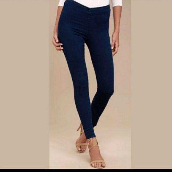 FREE PEOPLE JEAN LEGGINGS - Picture 2 of 8